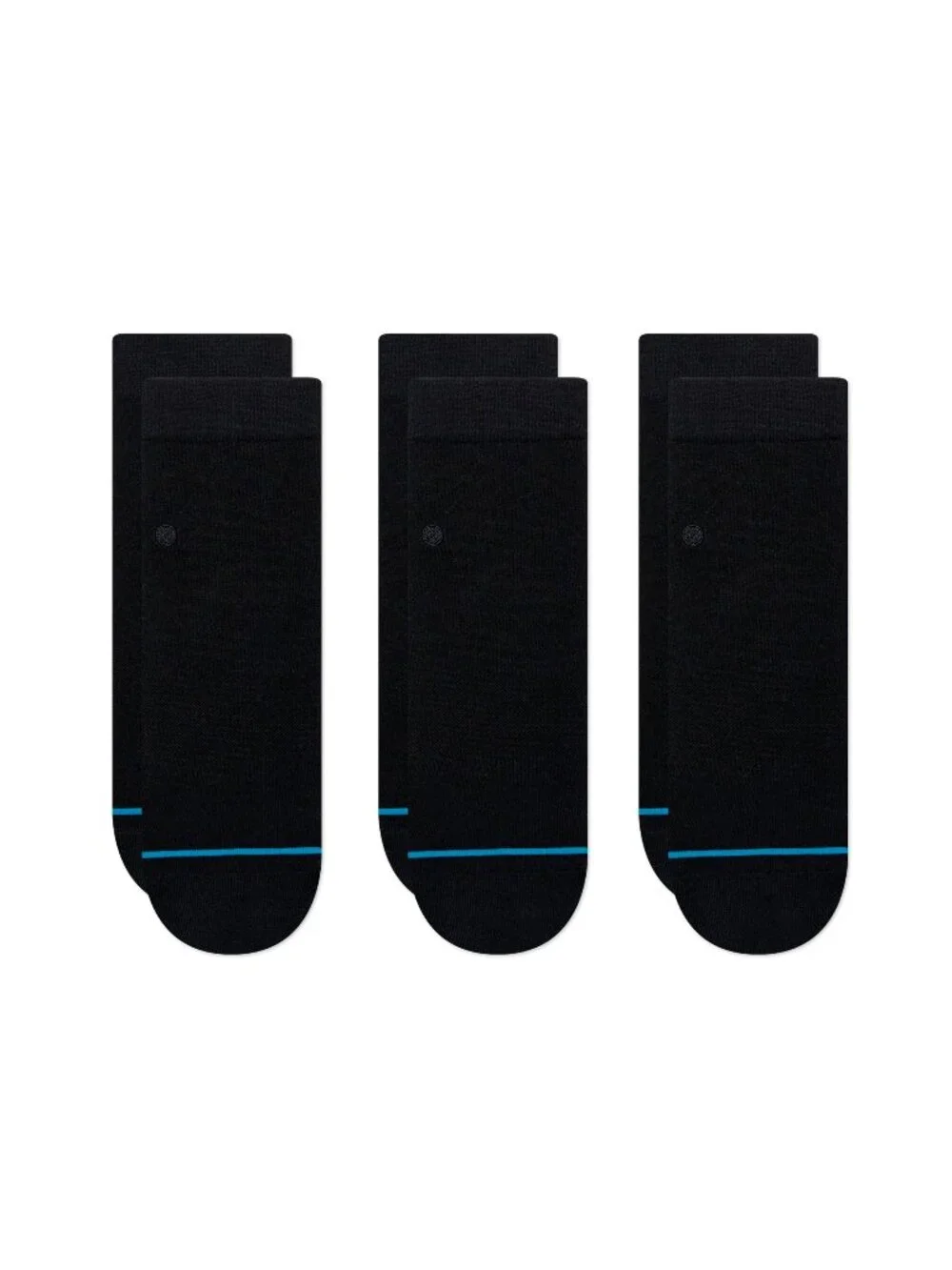 STANCE Womens ICON Lowrider 3 Pack Socks Black NWT